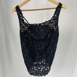 Vintage 1980s to 1990s Fashion Bug Black Lace Cami